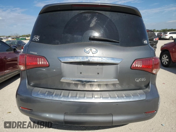 2016 Infiniti QX80 with VIN JN8AZ2NF5G9613678, listed as a Copart auction lot 70924094 with Not Provided miles and Salvage Title. Bid and sale history available at carsss.com. Image 6.
