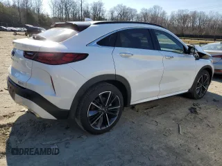 2023 Infiniti QX55 Luxe with VIN 3PCAJ5JR3PF112752, listed as a Copart auction lot 45686855 with 15,817 mi miles and Salvage title. Bid and sale history available at DreamBid. Image 3.