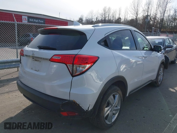2019 Honda HR-V EX with VIN 3CZRU5H51KM726033, listed as a IAAI auction lot 41607041 with 73,220 mi miles. Bid and sale history available at carsss.com. Image 4.