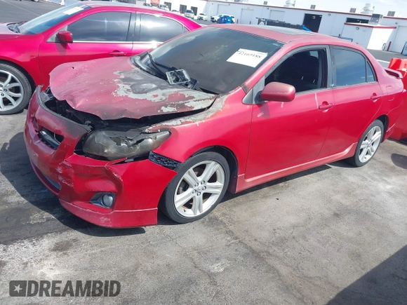 2009 Toyota Corolla XRS with VIN 1NXBE40E49Z011355, listed as a IAAI auction lot 42169188 with Not Provided miles. Bid and sale history available at carsss.com. Image 2.