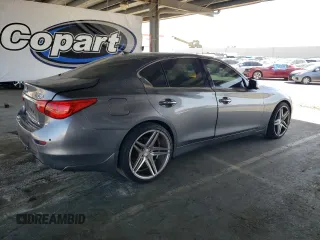 2017 Infiniti Q50 Premium with VIN JN1EV7AP0HM730543, listed as a Copart auction lot 59337725 with 73,230 mi miles and Salvage title. Bid and sale history available at DreamBid. Image 3.