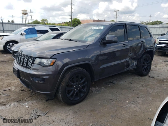 2018 Jeep Grand Cherokee Laredo E with VIN 1C4RJFAG6JC387334, listed as a Copart auction lot 64197034 with 57,992 mi miles and Salvage Title. Bid and sale history available at carsss.com. Image 1.