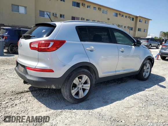 2013 Kia Sportage LX with VIN KNDPB3A26D7429389, listed as a Copart auction lot 50597295 with 217,197 mi miles and Salvage Title. Bid and sale history available at carsss.com. Image 3.