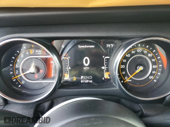 2019 Jeep Wrangler Unlimited Sahara with VIN 1C4HJXEG9KW547685, listed as a Copart auction lot 60901085 with 81,169 mi miles and Salvage title. Bid and sale history available at DreamBid. Image 9.