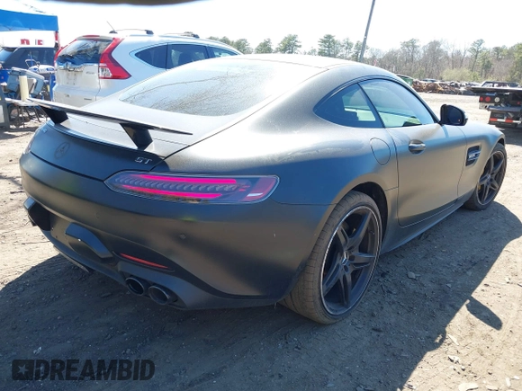 2020 Mercedes-Benz AMG GT with VIN WDDYJ7HA5LA025745, listed as a IAAI auction lot 42040819 with 25,393 mi miles. Bid and sale history available at carsss.com. Image 4.