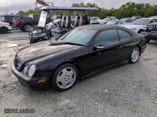 2002 Mercedes-Benz CLK-Class AMG with VIN WDBLJ74G32T102631, listed as a Copart auction lot 74875534 with 0 mi miles and Salvage Title. Bid and sale history available at carsss.com. Image 1.