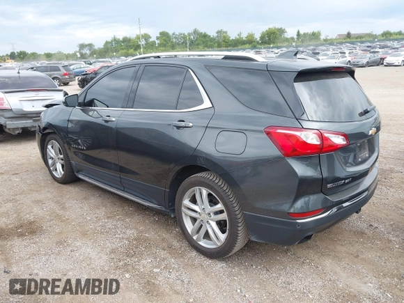 2018 Chevrolet Equinox Premier with VIN 2GNAXWEX5J6202082, listed as a IAAI auction lot 40008794 with 110,735 mi miles and . Bid and sale history available at carsss.com. Image 3.