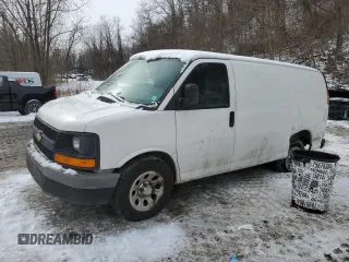 2010 Chevrolet Express Cargo Van with VIN 1GCUGADX8A1184609, listed as a Copart auction lot 44446155 with 89,759 mi miles and Salvage Title. Bid and sale history available at carsss.com. Image 1.
