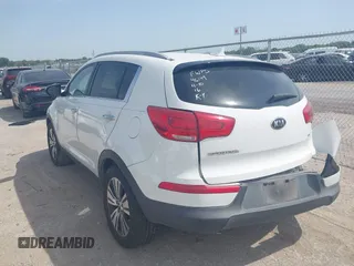 2015 Kia Sportage EX with VIN KNDPC3AC9F7790737, listed as a IAAI auction lot 42021494 with 112,621 mi miles and . Bid and sale history available at DreamBid. Image 3.