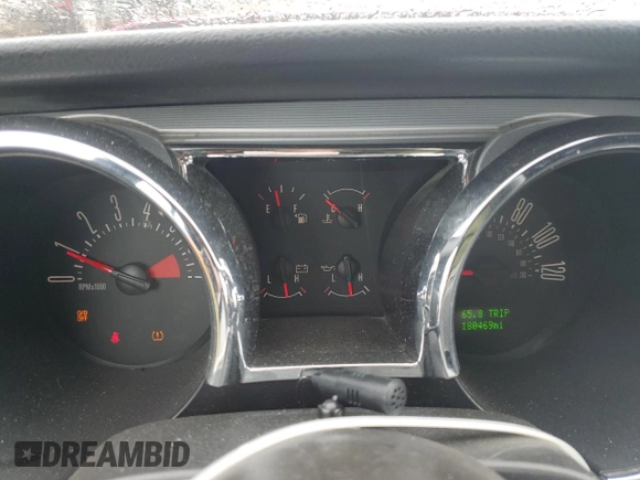 2009 Ford Mustang with VIN 1ZVHT84N595116922, listed as a Copart auction lot 55129515 with 180,469 mi miles and Salvage title. Bid and sale history available at DreamBid. Image 9.