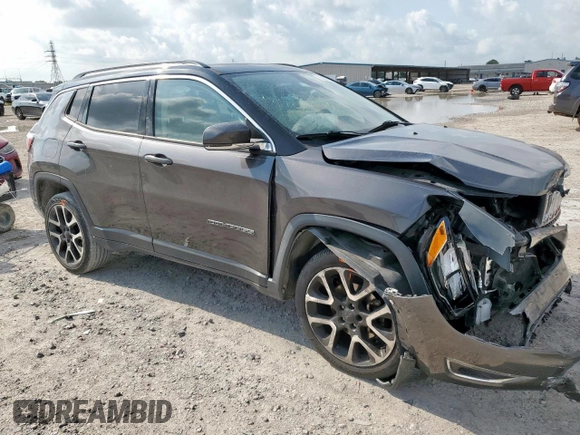 2018 Jeep Compass Limited with VIN 3C4NJDCB9JT206736, listed as a Copart auction lot 59838055 with 124,992 mi miles and Salvage title. Bid and sale history available at DreamBid. Image 4.