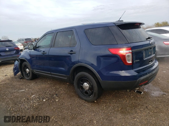 2014 Ford Utility Police Interceptor with VIN 1FM5K8AR5EGC26461, listed as a Copart auction lot 80434614 with 129,752 mi miles and Salvage Title. Bid and sale history available at carsss.com. Image 2.