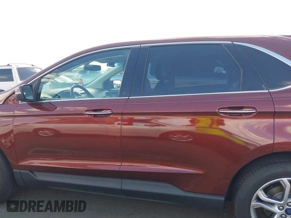 2015 Ford Edge Titanium with VIN 2FMTK4K8XFBB08680, listed as a IAAI auction lot 42066393 with 106,287 mi miles. Bid and sale history available at carsss.com. Image 15.