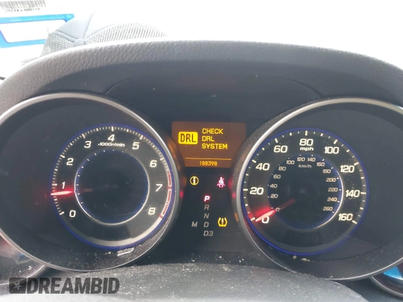2009 Acura MDX with VIN 2HNYD28289H515078, listed as a IAAI auction lot 41565828 with 188,398 mi miles. Bid and sale history available at carsss.com. Image 7.
