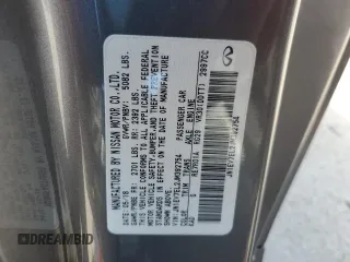 2018 Infiniti Q60 Luxe with VIN JN1EV7EL2JM392754, listed as a Copart auction lot 42590865 with 121,657 mi miles and Salvage Title. Bid and sale history available at DreamBid. Image 12.
