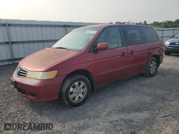 2004 Honda Odyssey EX-L with VIN 5FNRL18024B008617, listed as a Copart auction lot 58831435 with Not provided miles and Salvage title. Bid and sale history available at DreamBid. Image 1.