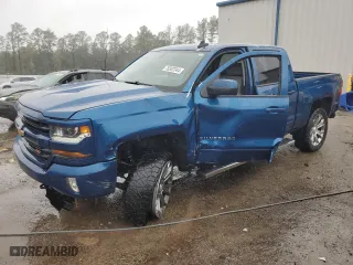 2018 Chevrolet Silverado 1500 LT with VIN 3GCUKREC6JG371129, listed as a Copart auction lot 78382344 with 124,309 mi miles and Salvage Title. Bid and sale history available at carsss.com. Image 1.