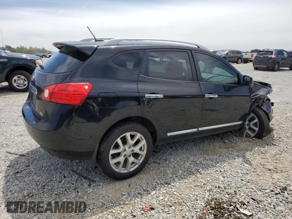 2013 Nissan Rogue S with VIN JN8AS5MT9DW505171, listed as a Copart auction lot 53270255 with 118,786 mi miles and Salvage Title. Bid and sale history available at carsss.com. Image 3.