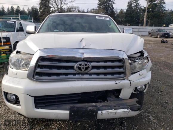 2017 Toyota Sequoia Platinum with VIN 5TDDY5G14HS148117, listed as a Copart auction lot 41897185 with 146,637 mi miles and Salvage Title. Bid and sale history available at carsss.com. Image 5.