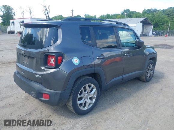 2018 Jeep Renegade Latitude with VIN ZACCJABB9JPH38292, listed as a IAAI auction lot 42299844 with 130,720 mi miles and . Bid and sale history available at DreamBid. Image 4.