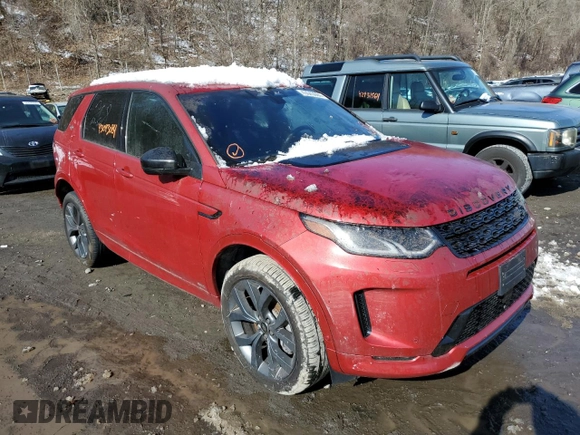 2021 Land Rover Discovery Sport SE R-Dynamic with VIN SALCL2FX0MH885627, listed as a Copart auction lot 43043084 with 18,110 mi miles. Bid and sale history available at carsss.com. Image 4.