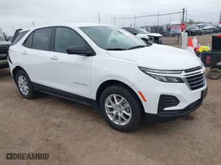 2024 Chevrolet Equinox LS with VIN 3GNAXHEG7RL368557, listed as a IAAI auction lot 41480818 with 12,768 mi miles. Bid and sale history available at carsss.com. Image 1.