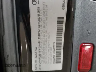 2019 Audi A5 Sportback Premium Plus with VIN WAUBNCF59KA003973, listed as a Copart auction lot 82727443 with 83,187 mi miles. Bid and sale history available at carsss.com. Image 12.