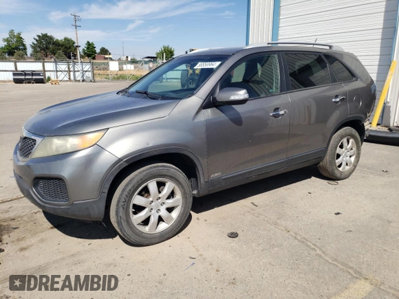 2011 Kia Sorento LX with VIN 5XYKTDA28BG169624, listed as a Copart auction lot 58858964 with 147,478 mi miles and Salvage Title. Bid and sale history available at carsss.com. Image 1.