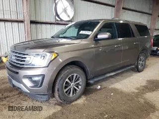 2019 Ford Expedition Max XLT with VIN 1FMJK1JT1KEA27657, listed as a Copart auction lot 86702544 with 117,203 mi miles and Salvage Title. Bid and sale history available at DreamBid. Image 1.