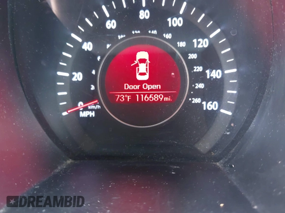 2013 Kia Optima LX with VIN KNAGM4A74D5423255, listed as a IAAI auction lot 42065230 with 116,589 mi miles. Bid and sale history available at carsss.com. Image 15.