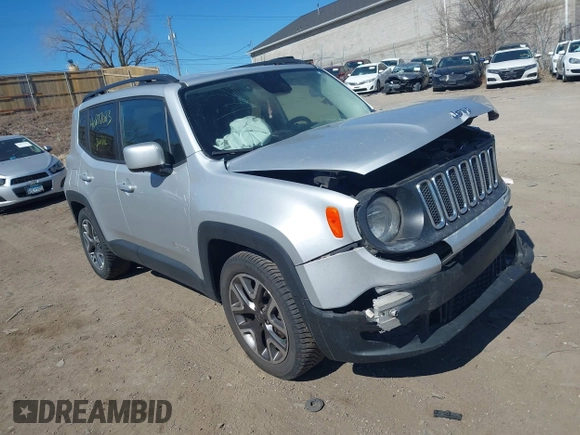 2017 Jeep Renegade Altitude with VIN ZACCJABBXHPF51072, listed as a IAAI auction lot 41877083 with 88,246 mi miles and . Bid and sale history available at DreamBid. Image 1.
