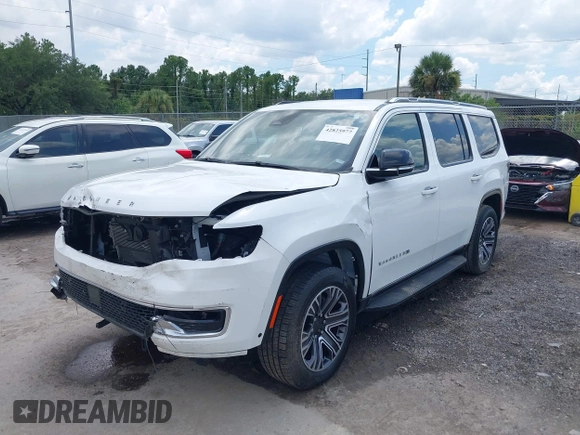 2024 Jeep Wagoneer Series II with VIN 1C4SJUBP0RS126254, listed as a IAAI auction lot 42825977 with 54,258 mi miles and . Bid and sale history available at DreamBid. Image 2.