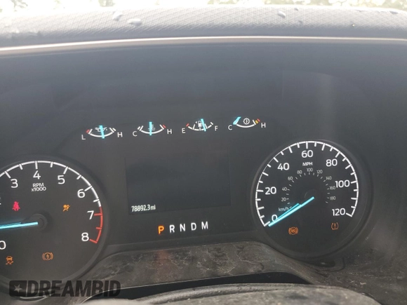 2021 Ford F-150 XL with VIN 1FTFW1E58MFA71291, listed as a Copart auction lot 57894045 with 78,892 mi miles and Salvage title. Bid and sale history available at DreamBid. Image 9.
