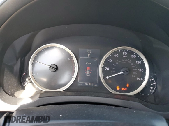 2016 Lexus IS 200t with VIN JTHBA1D20G5038041, listed as a Copart auction lot 52148465 with 97,981 mi miles and Salvage Title. Bid and sale history available at DreamBid. Image 9.