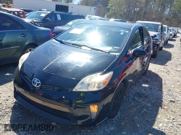2013 Toyota Prius One with VIN JTDKN3DU6D0351915, listed as a IAAI auction lot 41867686 with 242,528 mi miles. Bid and sale history available at carsss.com. Image 17.