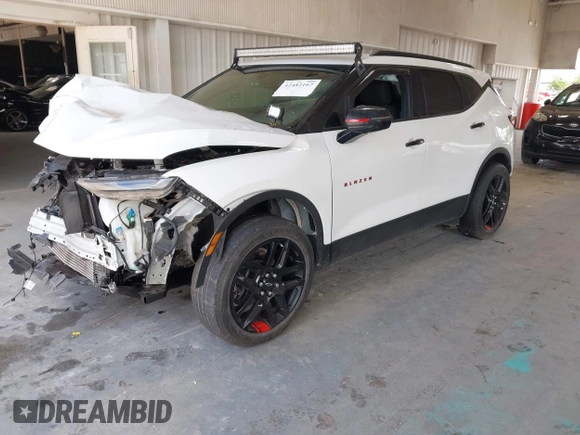 2022 Chevrolet Blazer LT with VIN 3GNKBCR44NS148766, listed as a IAAI auction lot 42482167 with 58,499 mi miles and . Bid and sale history available at DreamBid. Image 18.