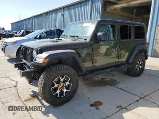 2020 Jeep Wrangler Unlimited Rubicon z VIN 1C4HJXFG9LW329455, wystawiony jako Copart lot #47429375 z przebiegiem 57 629 mil mil oraz Szkoda całkowita • Salvage title. Historia ofert i sprzedaży dostępna na DreamBid. Obrazek 1.