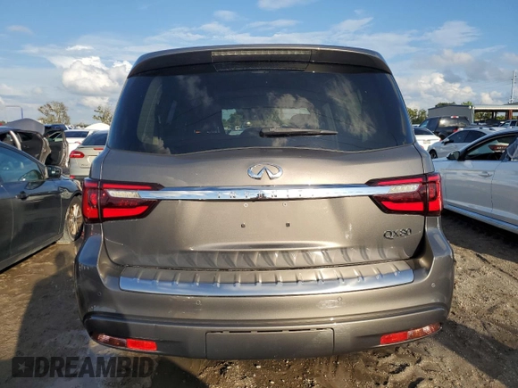 2019 Infiniti QX80 LUXE with VIN JN8AZ2NE1K9236198, listed as a Copart auction lot 73667024 with 0 mi miles and Non Repairable. Bid and sale history available at carsss.com. Image 6.