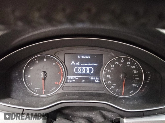2017 Audi A4 Premium z VIN WAUANAF42HN001488, wystawiony jako Copart lot #55407205 z przebiegiem 119 075 mil mil oraz Czysty tytuł • Clean title. Historia ofert i sprzedaży dostępna na DreamBid. Obrazek 9.