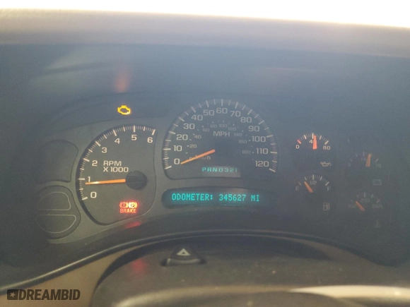 2003 Chevrolet Tahoe LS with VIN 1GNEC13V33R281647, listed as a Copart auction lot 44338795 with 345,627 mi miles and Salvage Title. Bid and sale history available at carsss.com. Image 9.