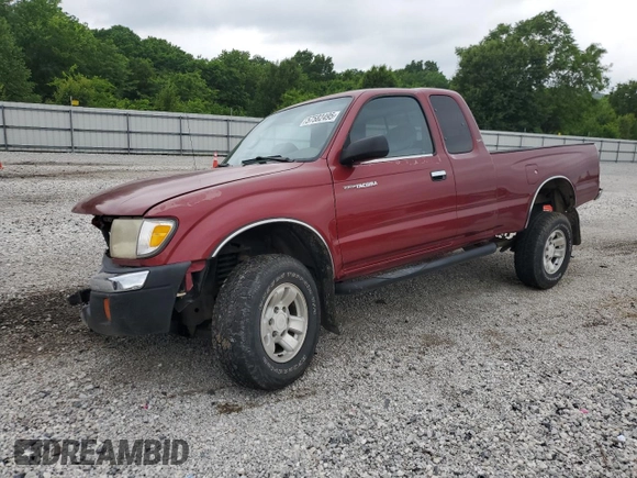 2000 Toyota Tacoma PreRunner with VIN 4TASM92N4YZ643450, listed as a Copart auction lot 57582495 with 287,130 mi miles and Salvage title. Bid and sale history available at DreamBid. Image 1.
