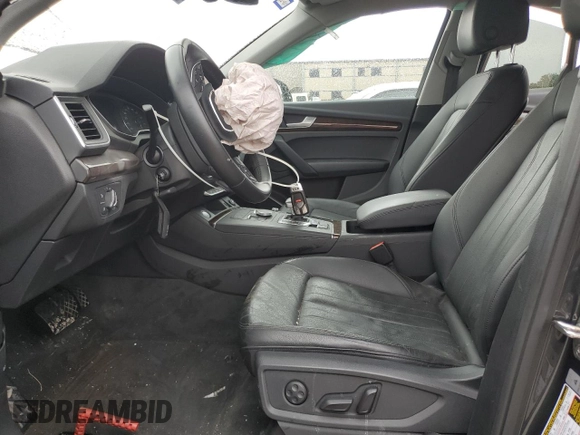 2020 Audi Q5 Premium with VIN WA1ANAFY8L2053198, listed as a Copart auction lot 55269495 with Not provided miles and Salvage title. Bid and sale history available at DreamBid. Image 7.