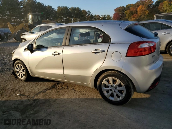2012 Kia Rio EX with VIN KNADN5A38C6011321, listed as a Copart auction lot 75755234 with 111,405 mi miles and Salvage Title. Bid and sale history available at carsss.com. Image 2.