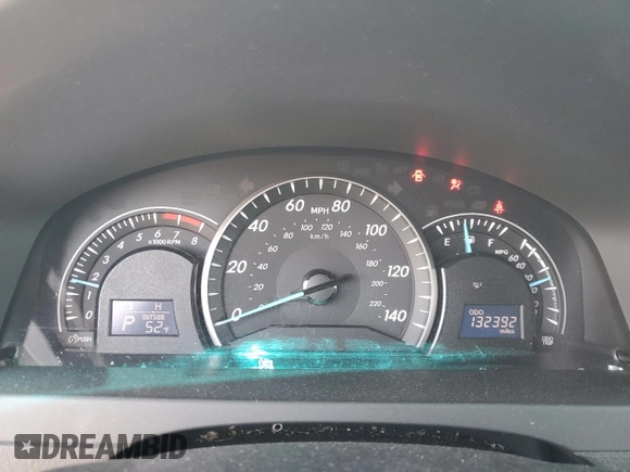 2012 Toyota Camry L with VIN 4T4BF1FK3CR225629, listed as a Copart auction lot 52383655 with 132,392 mi miles and Salvage Title. Bid and sale history available at carsss.com. Image 9.