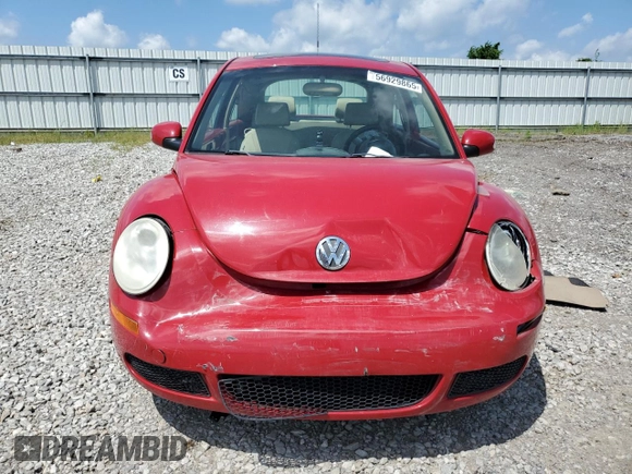 2007 Volkswagen Beetle with VIN 3VWRW31C87M507118, listed as a Copart auction lot 56929865 with 130,196 mi miles and Salvage title. Bid and sale history available at DreamBid. Image 5.