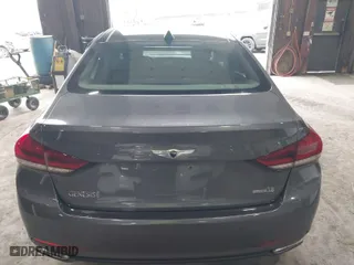 2015 Hyundai Genesis 3.8L with VIN KMHGN4JE7FU021717, listed as a IAAI auction lot 41942072 with 38,065 mi miles. Bid and sale history available at carsss.com. Image 16.