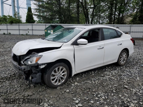 2017 Nissan Sentra SV with VIN 3N1AB7AP8HY255485, listed as a Copart auction lot 57142725 with Not provided miles and Salvage title. Bid and sale history available at DreamBid. Image 1.
