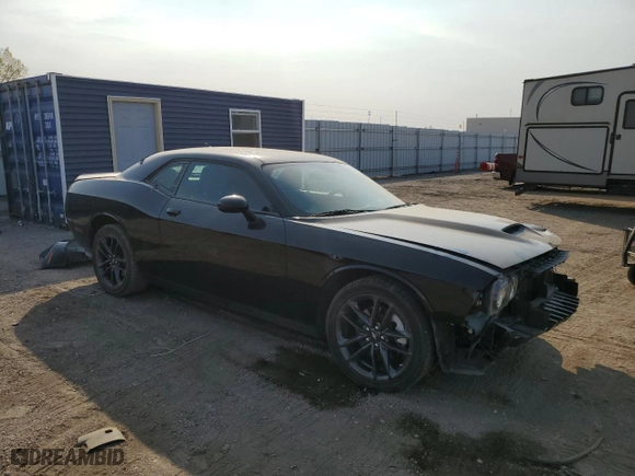 2022 Dodge Challenger GT with VIN 2C3CDZKG7NH118599, listed as a Copart auction lot 73502254 with 30,621 mi miles and Salvage Title. Bid and sale history available at carsss.com. Image 4.