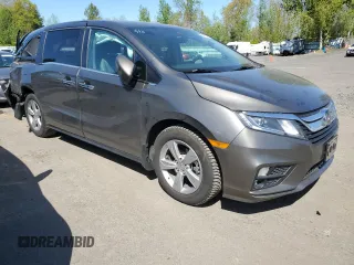 2018 Honda Odyssey EX-L z VIN 5FNRL6H71JB016424, wystawiony jako Copart lot #53859505 z przebiegiem 91 669 mil mil oraz Szkoda całkowita • Salvage title. Historia ofert i sprzedaży dostępna na DreamBid. Obrazek 4.