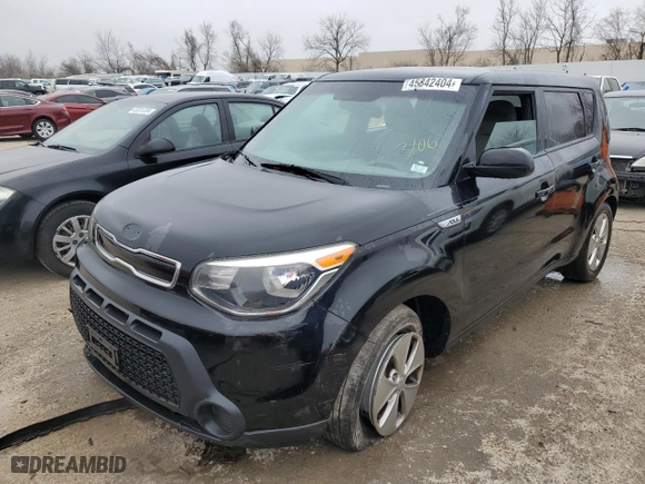 2015 Kia Soul with VIN KNDJN2A26F7205663, listed as a Copart auction lot 45842404 with 218,067 mi miles and Salvage Title. Bid and sale history available at carsss.com. Image 1.